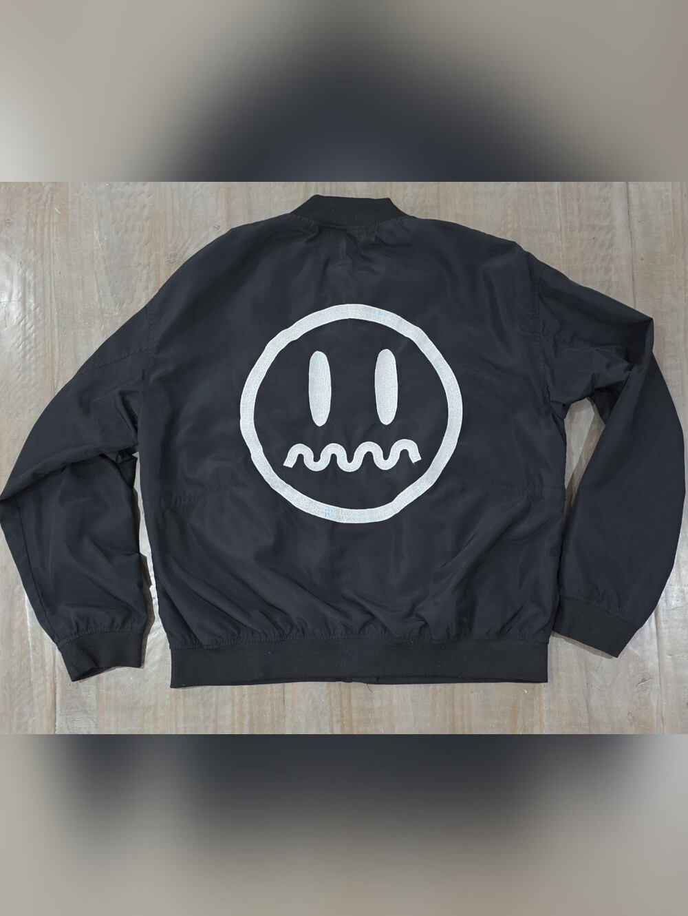 Beaster Black Bomber Jacket #K2605-0210